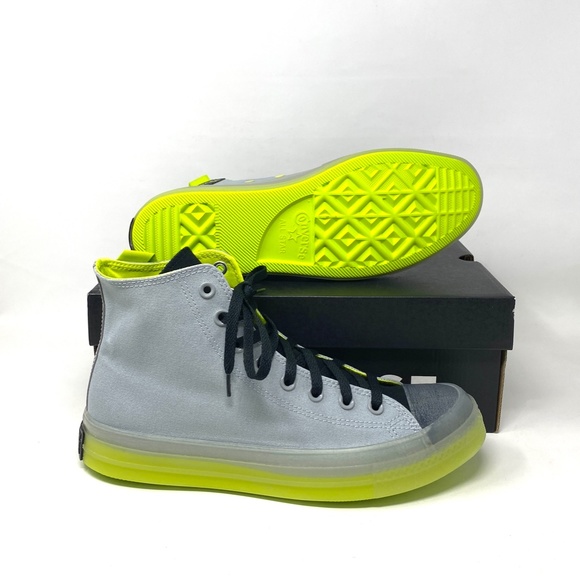 Converse Chuck Taylor CX High Top Gray Lime Men’s Canvas Size Sneakers 171996C - Picture 6 of 9